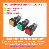 NÚT NHẤN NHẢ 16MM, LA16F-11, Đỏ Vàng Xanh lá