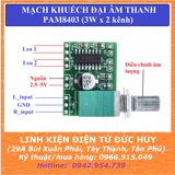 PAM8403 Mạch khuếch đại âm thanh - Có điều chỉnh volume 6W (ngõ ra 2 kênh)
