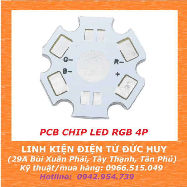 PCB BẢNG MẠCH CHIP LED RGB 4P