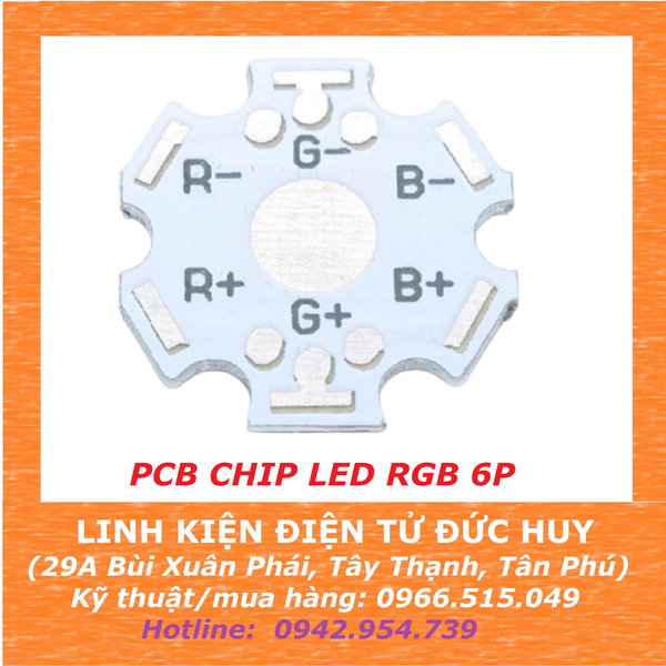 PCB BẢNG MẠCH CHIP LED RGB 6P