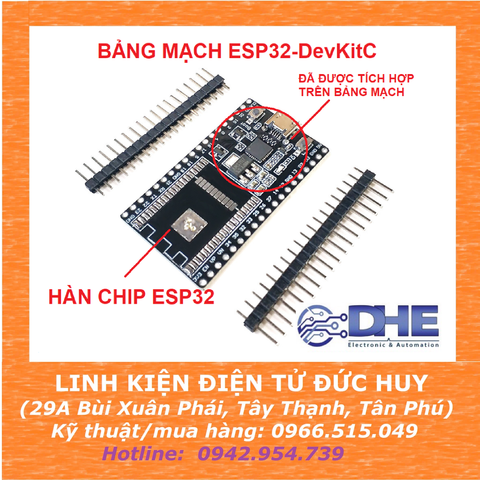 BẢNG MẠCH ESP32 DEVKITC 38 CHÂN ( CHỈ BOARD KHÔNG BAO GỒM CHIP ESP32)