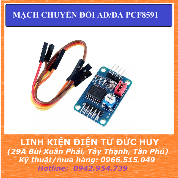 MẠCH CHUYỂN ĐỔI ANALOG DIGITAL AD DA PCF8591