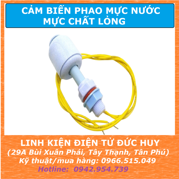 CẢM BIẾN PHAO MỰC CHẤT LỎNG, VẬT LIỆU NHỰA PP CHỐNG ĂN MÒN AXIT