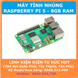 MÁY TÍNH NHÚNG RASPBERRY PI 5 8GBRAM (CHÍNH HÃNG U.K)