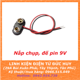 Đế pin, jack cắm pin 9V Loại dây dài 10-15cm