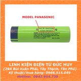 1 PIN SẠC 18650 PANASONIC NHẬP KHẨU CHẤT LƯỢNG CAO ( ĐẦU LỒI ) - DUNG LƯỢNG 100% ĐỦ 3400maH - 3.7V - DÒNG XẢ LIÊN TỤC 5A