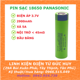 PIN SẠC 18650 PANASONIC NHẬP KHẨU CHẤT LƯỢNG CAO - DUNG LƯỢNG 2900maH - ĐIỆN ÁP 3.7V
