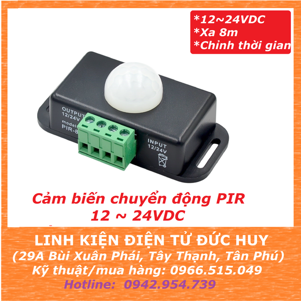 Cảm biến PIR thân nhiệt chuyển động hồng ngoại