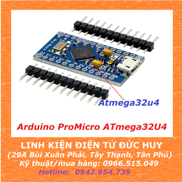 ARDUINO PROMICRO ATMEGA32U4 5V 16MHZ