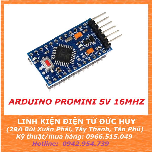 ARDUINO PROMINI, CHIP ATMEGA328P, 5V, 16MHZ