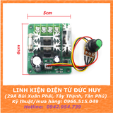Mạch điều tốc, dimmer động cơ DC 15A (DẢI ĐIỆN ÁP RỘNG 6V-90V)