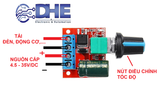 Mạch điều tốc PWM dimmer tốc độ động cơ DC 5A