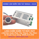 Combo cảm biến vân tay R502A và mạch giải mã K215