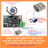 Combo mạch cảm biến và giải mã vân tay R558 với KL216, có remote cài đặt