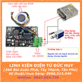 Combo mạch cảm biến và giải mã vân tay R558 với KL216, có remote cài đặt