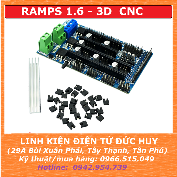 MẠCH ĐIỀU KHIỂN MÁY IN 3D RAMPS 1.6
