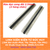 Hàng rào đực cong đôi 40 chân, 2.54mm