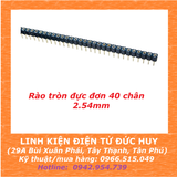 Hàng rào tròn cái đơn 40 chân, 2.54mm