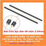 Hàng rào tròn đực đơn 40 chân, 2.54mm