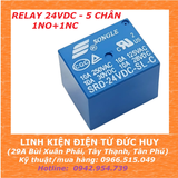 RELAY 24VDC, 5 CHÂN (1NO+1NC)