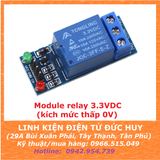Module 1 relay 3.3VDC opto cách ly, kích mức thấp