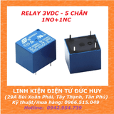 Relay 3VDC, 5 CHÂN (1NO+1NC)