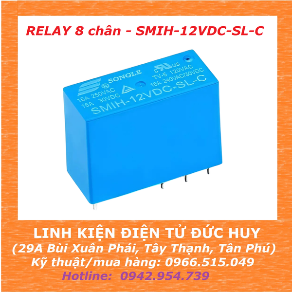 Relay 8 chân SMIH-12VDC-SL-C