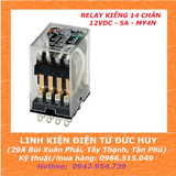 Relay kiếng 14 chân 12VDC 5A MY4N