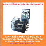 Relay kiếng 8 chân 220VAC 5A MY2N