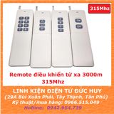 Remote điều khiển từ xa 3000m, 315mhz, 2,3,4,8 nút