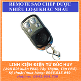 REMOTE 4 NÚT SAO CHÉP NHIỀU LOẠI REMOTE 433MHZ