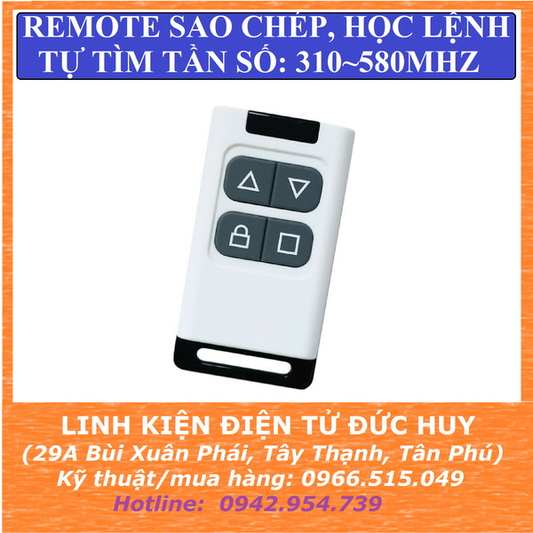 REMOTE SAO CHÉP TỰ TÌM TẦN SỐ 310 ~ 580MHZ
