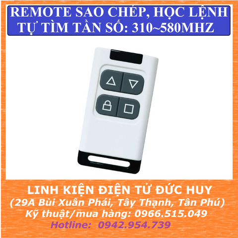 REMOTE SAO CHÉP TỰ TÌM TẦN SỐ 310 ~ 580MHZ