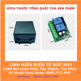 MẠCH BẬT TẮT 2 THIẾT BỊ BẰNG REMOTE, 433MHZ, HỌC LỆNH, 6~30VDC