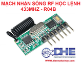 Mạch học lệnh 4 kênh RF 433MHZ R04B