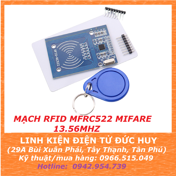 RFID MFRC522 MIFARE 13.56MHZ ĐẦU ĐỌC THẺ