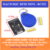 MODULE MẠCH ĐỌC RFID RC522 MINI 13.56MHZ MIFARE S50, S70, LIGHT, PRO...