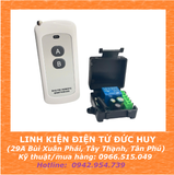 MẠCH BẬT TẮT 1 THIẾT BỊ BẰNG REMOTE, 433MHZ, HỌC LỆNH, 90~256VAC