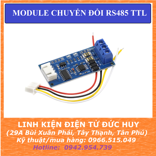 MODULE CHUYỂN ĐỔI TTL RS485 V1, HALF DUPLEX