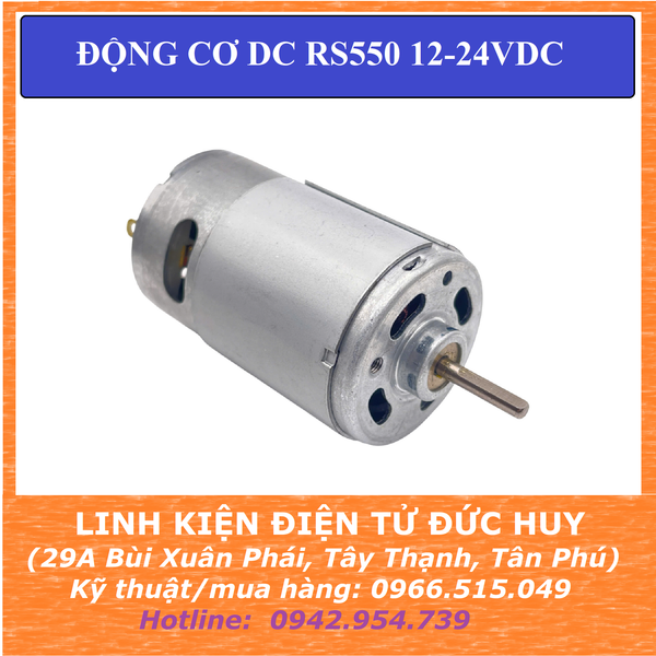 RS550 ĐỘNG CƠ DC 12~24VDC