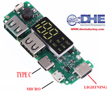 MẠCH SẠC DỰ PHÒNG 5V 2.4A, LED HIỂN THỊ