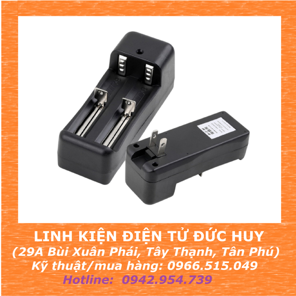 BỘ SẠC KHÔNG DÂY, SẠC 2 PIN LITHIUM ION 18650/14500 V3 - 3.7V, SẠC CHẤT LƯỢNG TỐT