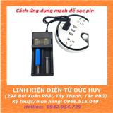 Bộ sạc 2 pin lithium 18650 3.7v 4.2v loại tốt