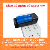 BỘ SẠC KHÔNG DÂY, SẠC 2 PIN LITHIUM ION 18650/14500 V3 - 3.7V, SẠC CHẤT LƯỢNG TỐT