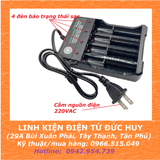 Bộ sạc 4 pin Lithium ion 18650 loại tốt