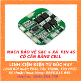MẠCH SẠC XẢ VÀ BẢO VỆ PIN 4S 20A