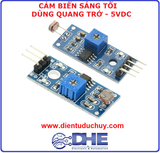 CẢM BIẾN SÁNG TỐI DÙNG QUANG TRỞ, KHÔNG RELAY, 5VDC (3 chân, 4 chân)