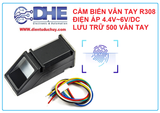CẢM BIẾN NHẬN DẠNG VÂN TAY R308 ĐIỆN ÁP 4.4V~6V/DC LƯU TRỮ ĐƯỢC 500 VÂN TAY