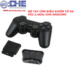 BỘ TAY CẦM ĐIỀU KHIỂN TỪ XA PS2 2.4GHz CHO ARDUINO ( BAO GỒM TX VÀ RX )