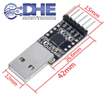 MODULE CHUYỂN ĐỔI USB UART TTL CHIP CP2102 ( BOARD ĐEN ) RA 6 CHÂN